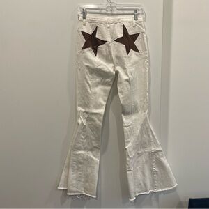 Saints and hearts, star flare jean pants